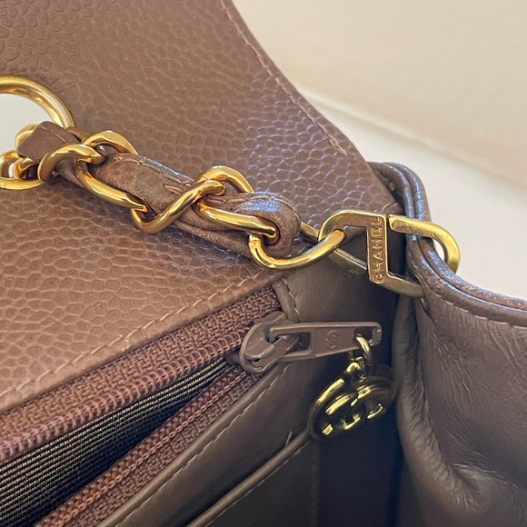SOLD Chanel Diana Bag Brown Caviar - Picture 14 of 17